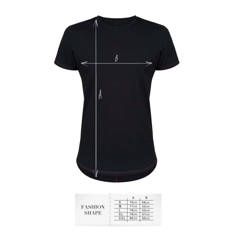 T-shirt men black M fashion